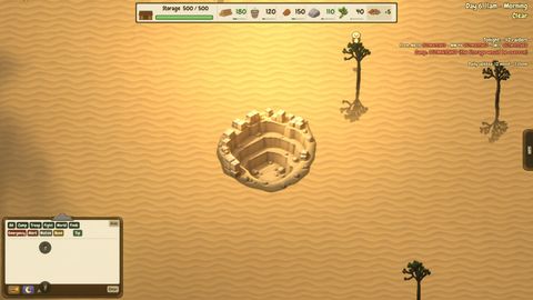 A camp on the Desert map.